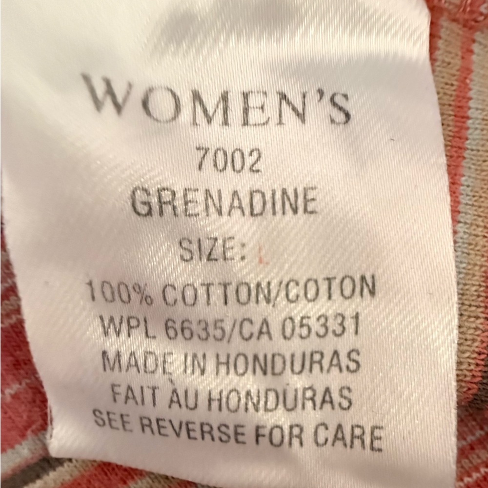 Woolrich Grenadine Striped Mock Neck Long Sleeve Top Size Large - Picture 7 of 9